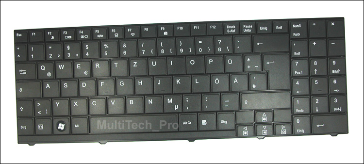 Org. DE Tastatur f. Medion AKOYA P7612 P 7612 Serie  